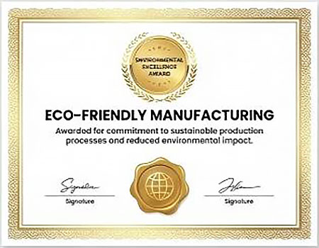 ECO-FRIENDLY MANUFACTURING ECO-FRIENDLY MANUFACTURING