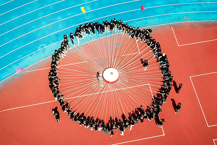 Wingtu Team Hundred-Person Drum