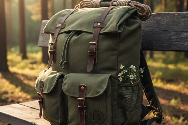 cotton canvas backpack
