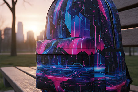 digital printed backpack
