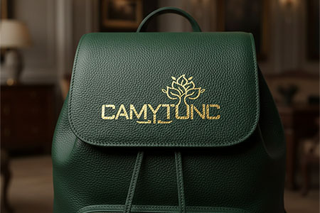 foil printed backpack