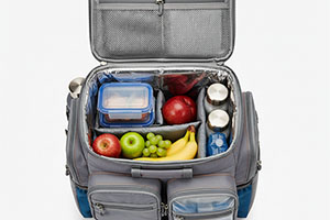 food delivery bag with dividers