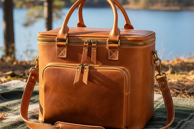 leather cooler bag