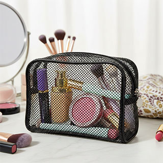 mesh makeup bag