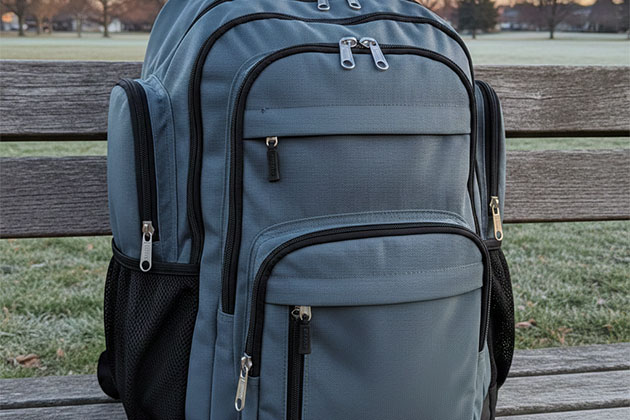 multi compartment backpack