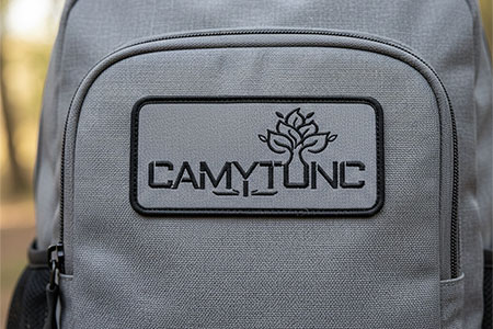 patch embroidered backpack
