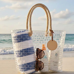 perspex beach bag