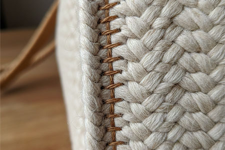 single stitch woven bag