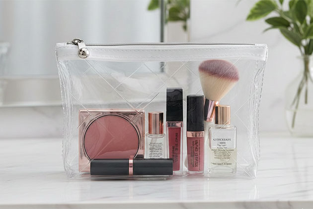 transparent cosmetic pouch