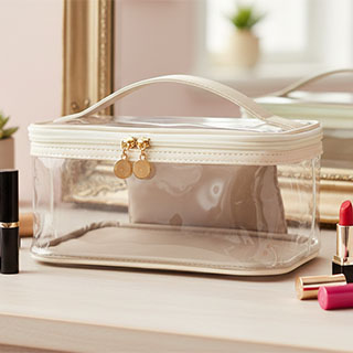 transparent makeup bag