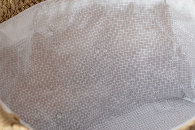 waterproof lined woven bag