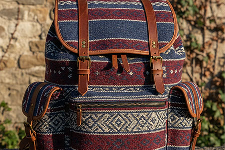 yarn dyed backpack